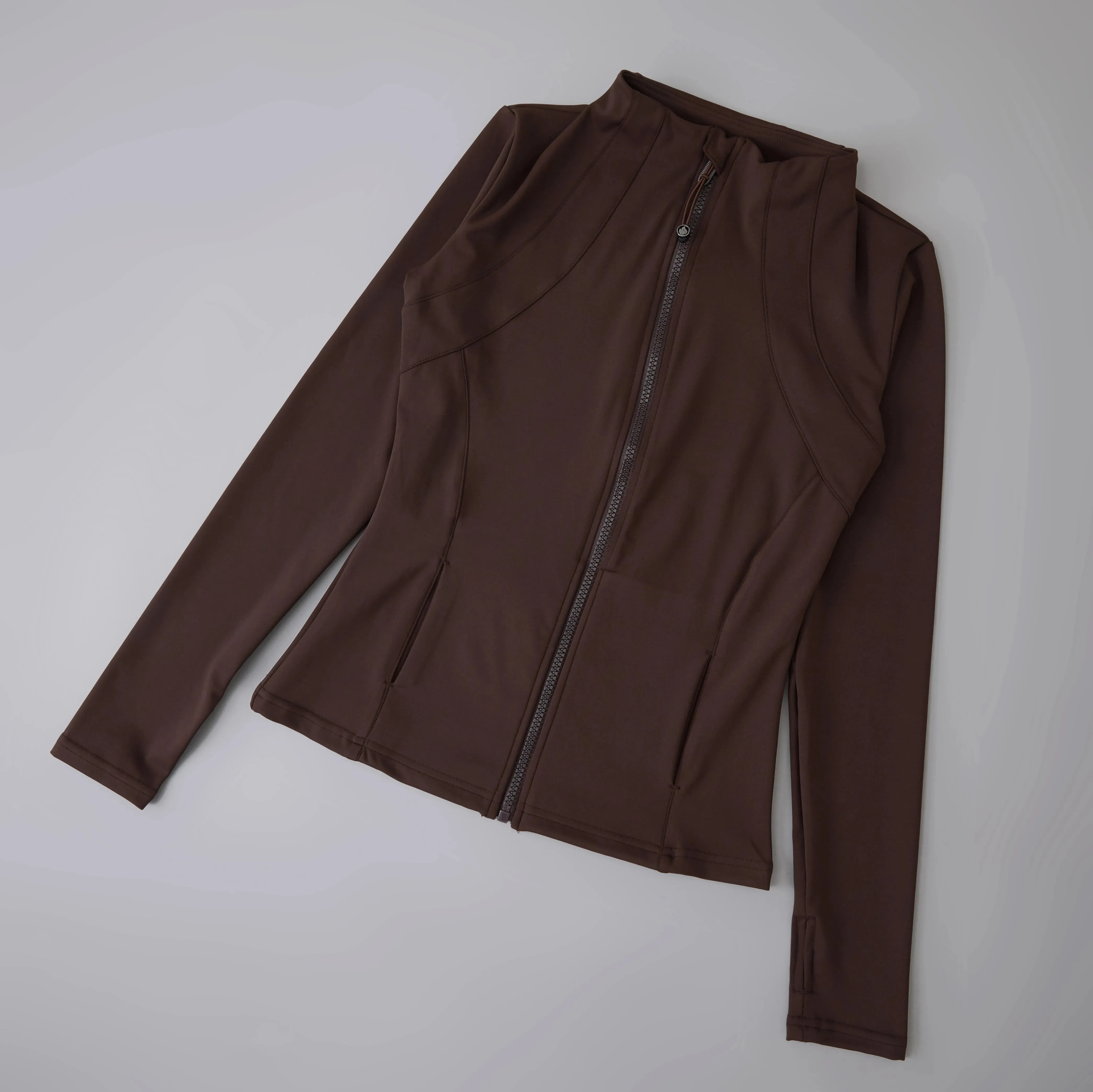 Yoga fitness gym long sleeve zipper top jacket
